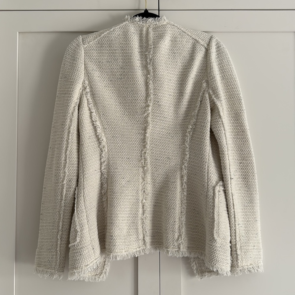 Rebecca Taylor Cream Tweed Jacket - Picture 5 of 6